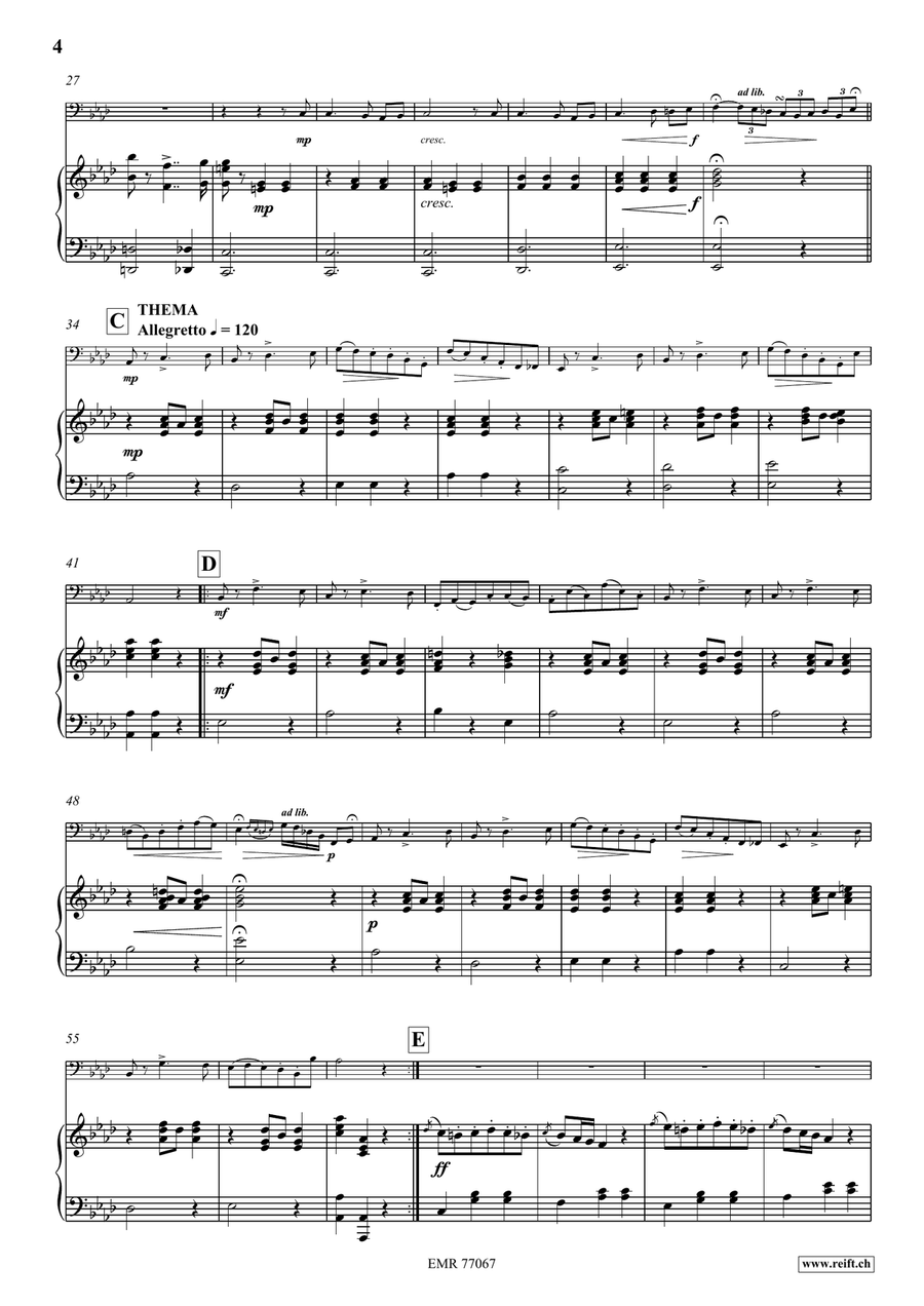 Deuxième Air Varié Deuxième Air Varié Bass Trombone scores gallery preview page 5