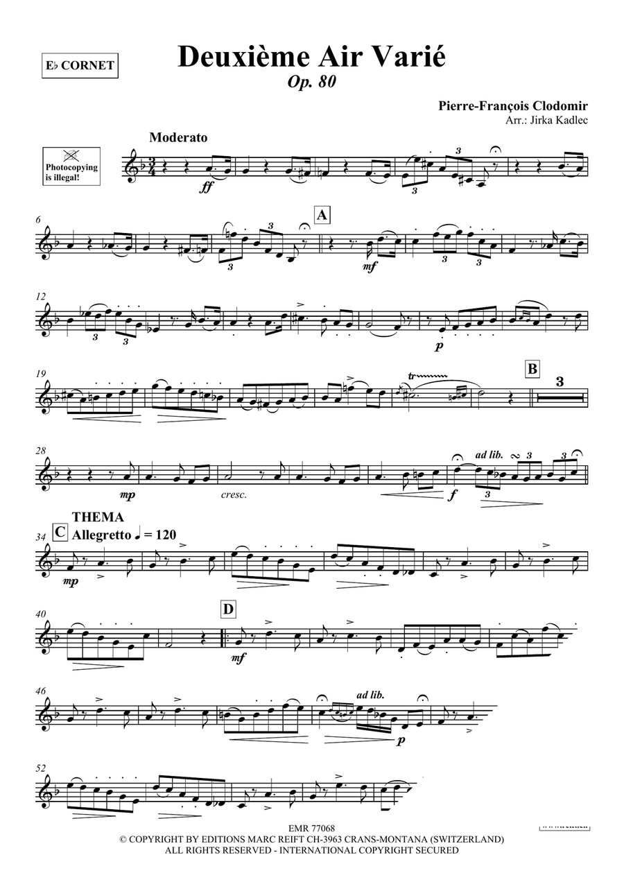 Deuxième Air Varié Deuxième Air Varié Cornet scores gallery preview page 3