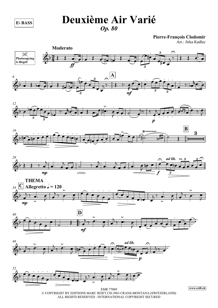 Deuxième Air Varié Deuxième Air Varié Voice Solo scores gallery preview page 3