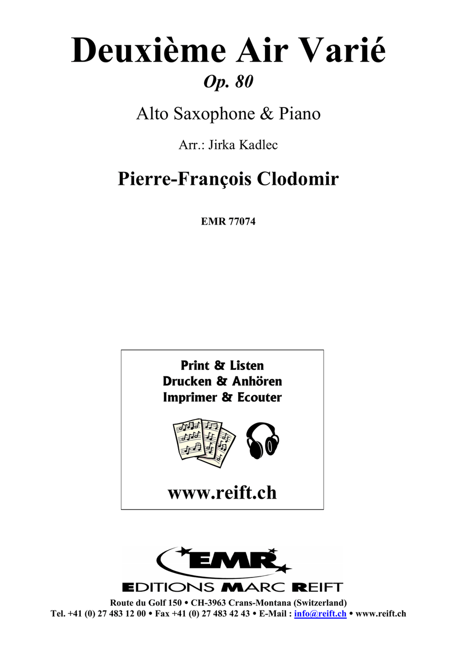 Deuxième Air Varié Deuxième Air Varié Alto Saxophone scores gallery preview page 2