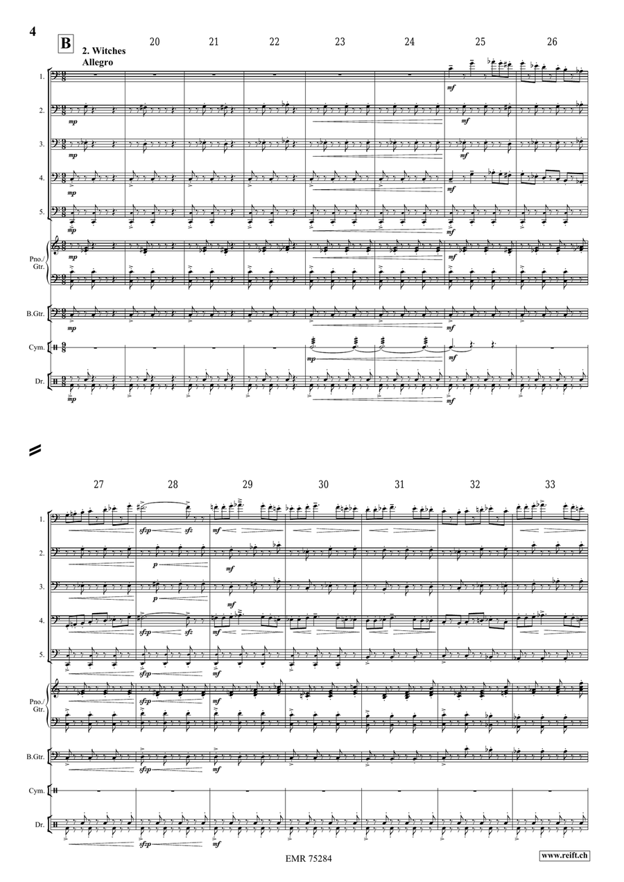Halloween Concertino by Bertrand Moren Trombone - Sheet Music page 5