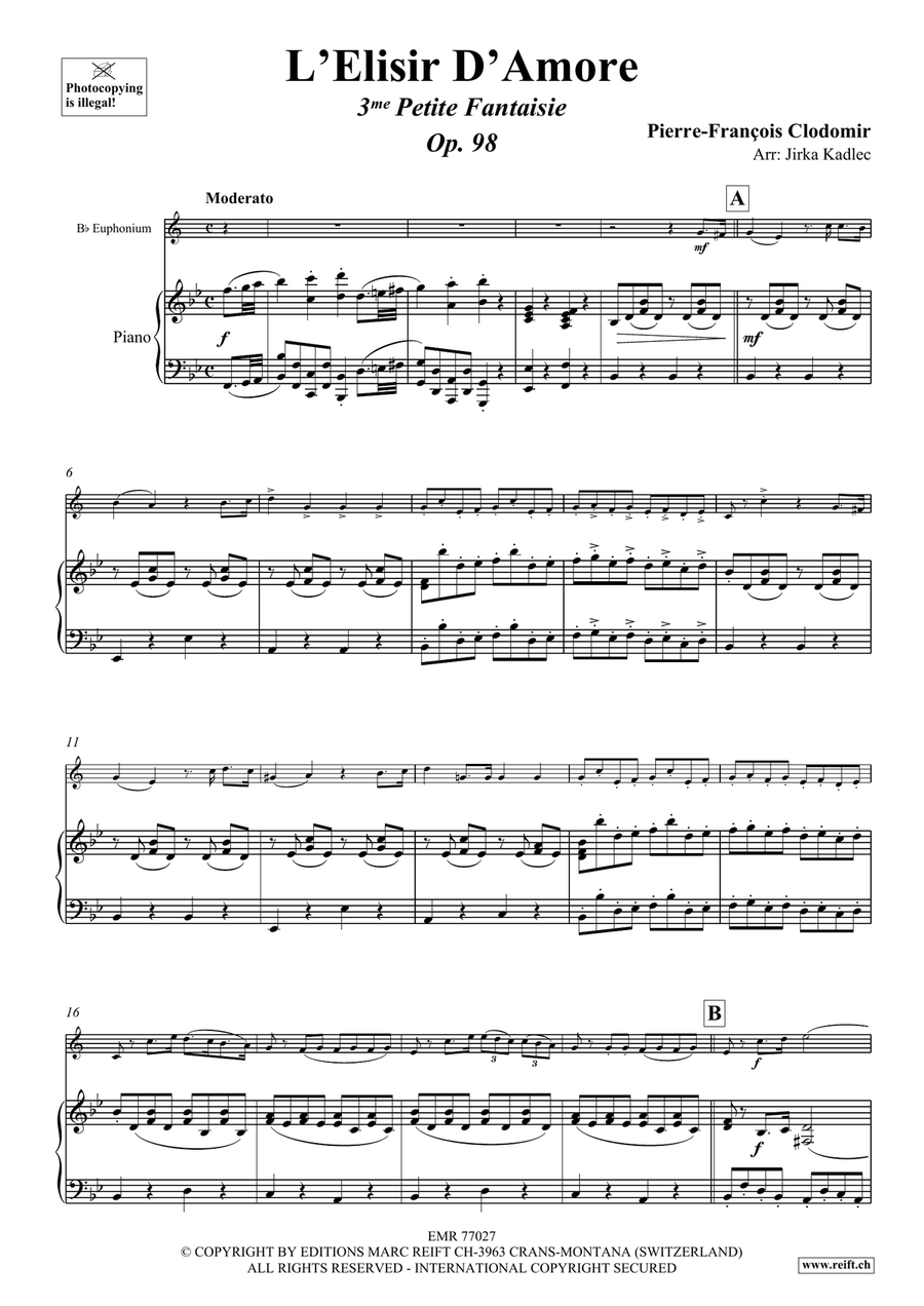 L'Elisir D'Amore L'Elisir D'Amore Euphonium scores gallery preview page 4