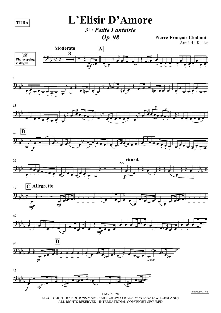 L'Elisir D'Amore L'Elisir D'Amore Tuba scores gallery preview page 3