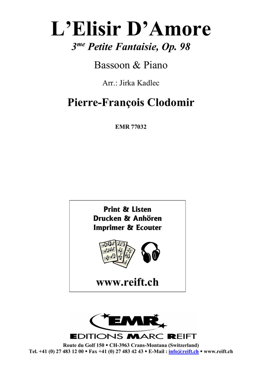 L'Elisir D'Amore L'Elisir D'Amore Bassoon Solo scores gallery preview page 2