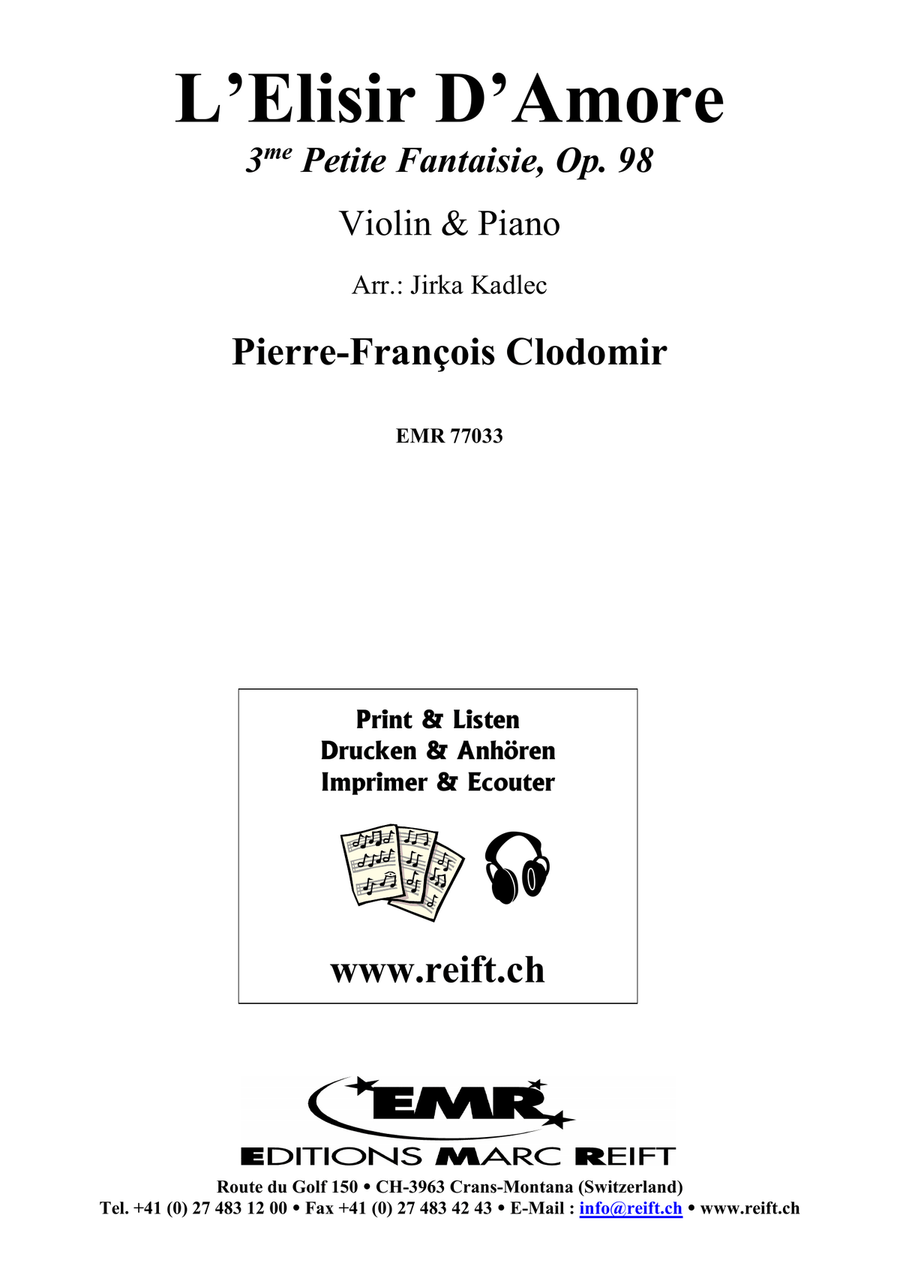 L'Elisir D'Amore L'Elisir D'Amore Violin Solo scores gallery preview page 2