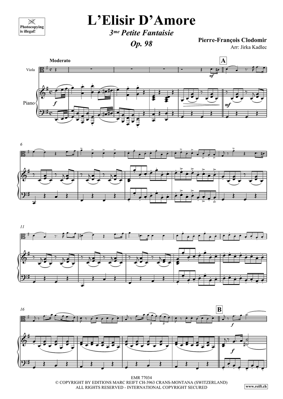 L'Elisir D'Amore L'Elisir D'Amore Piano Accompaniment scores gallery preview page 4