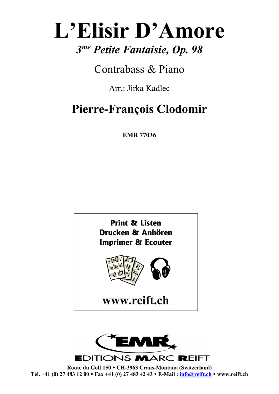 L'Elisir D'Amore L'Elisir D'Amore Double Bass scores gallery preview page 2