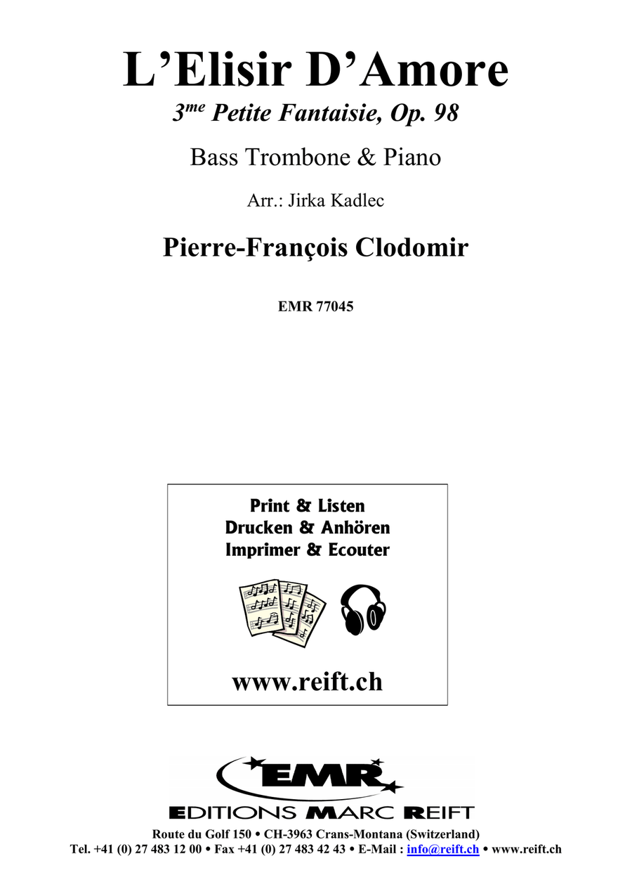 L'Elisir D'Amore L'Elisir D'Amore Bass Trombone scores gallery preview page 2