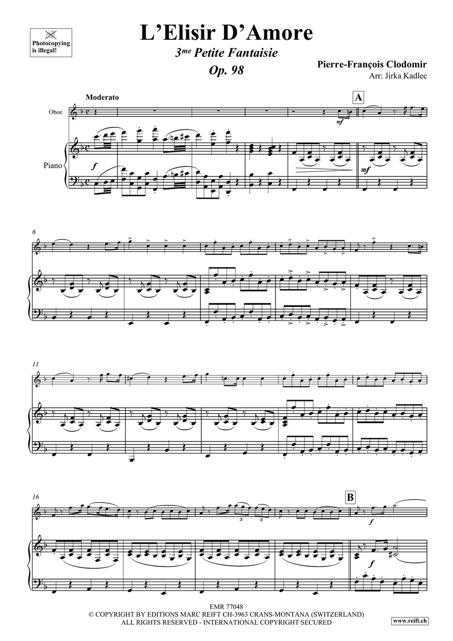 L'Elisir D'Amore L'Elisir D'Amore Piano Accompaniment scores gallery preview page 4