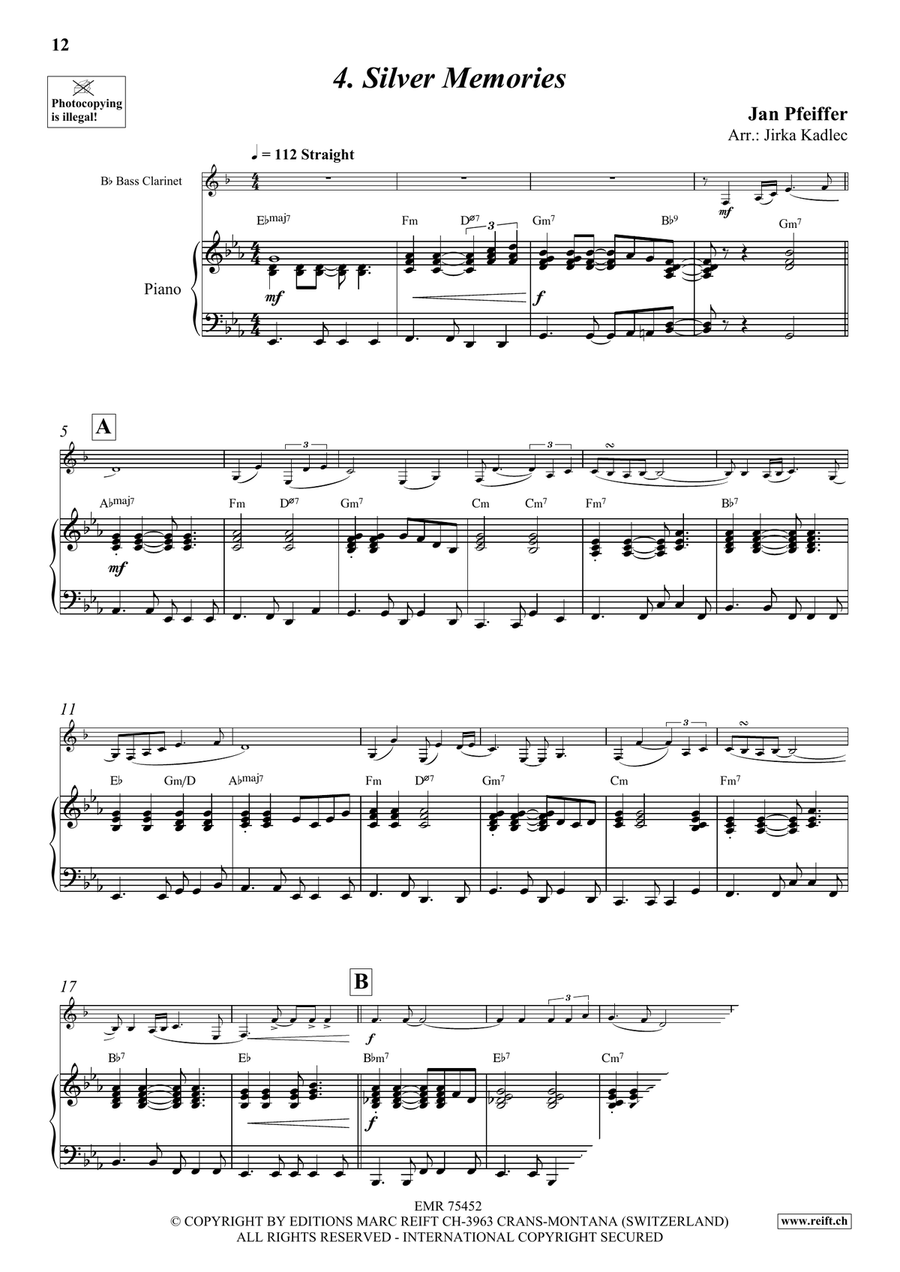 4 Solos 4 Solos Bass Clarinet scores gallery preview page 8