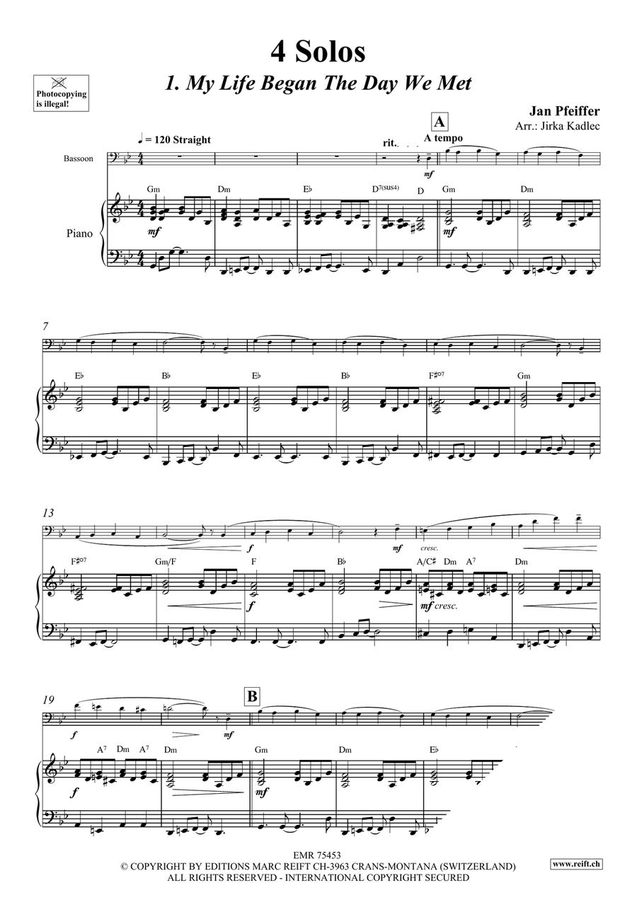 4 Solos 4 Solos Bassoon Solo scores gallery preview page 5