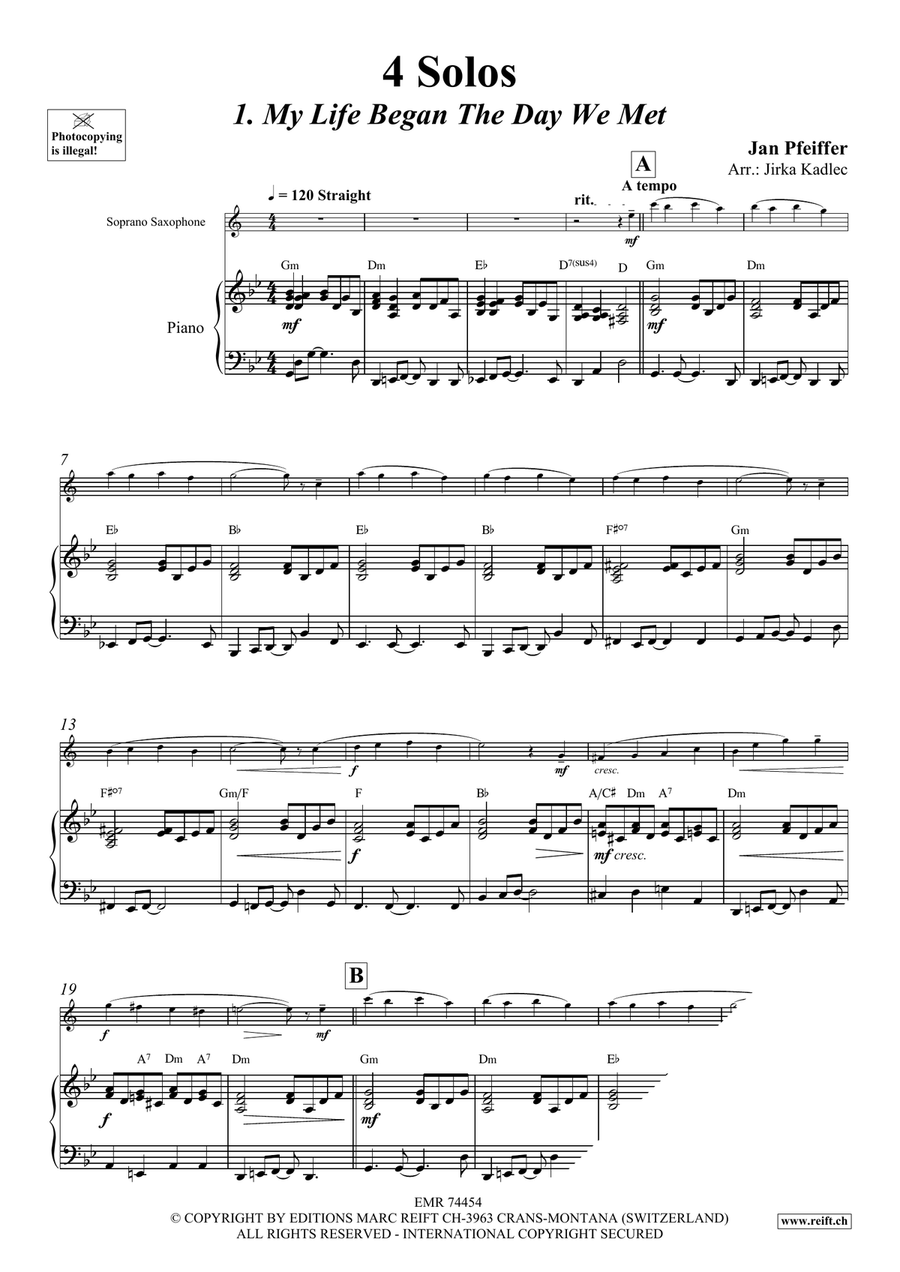 4 Solos 4 Solos Soprano Saxophone scores gallery preview page 5