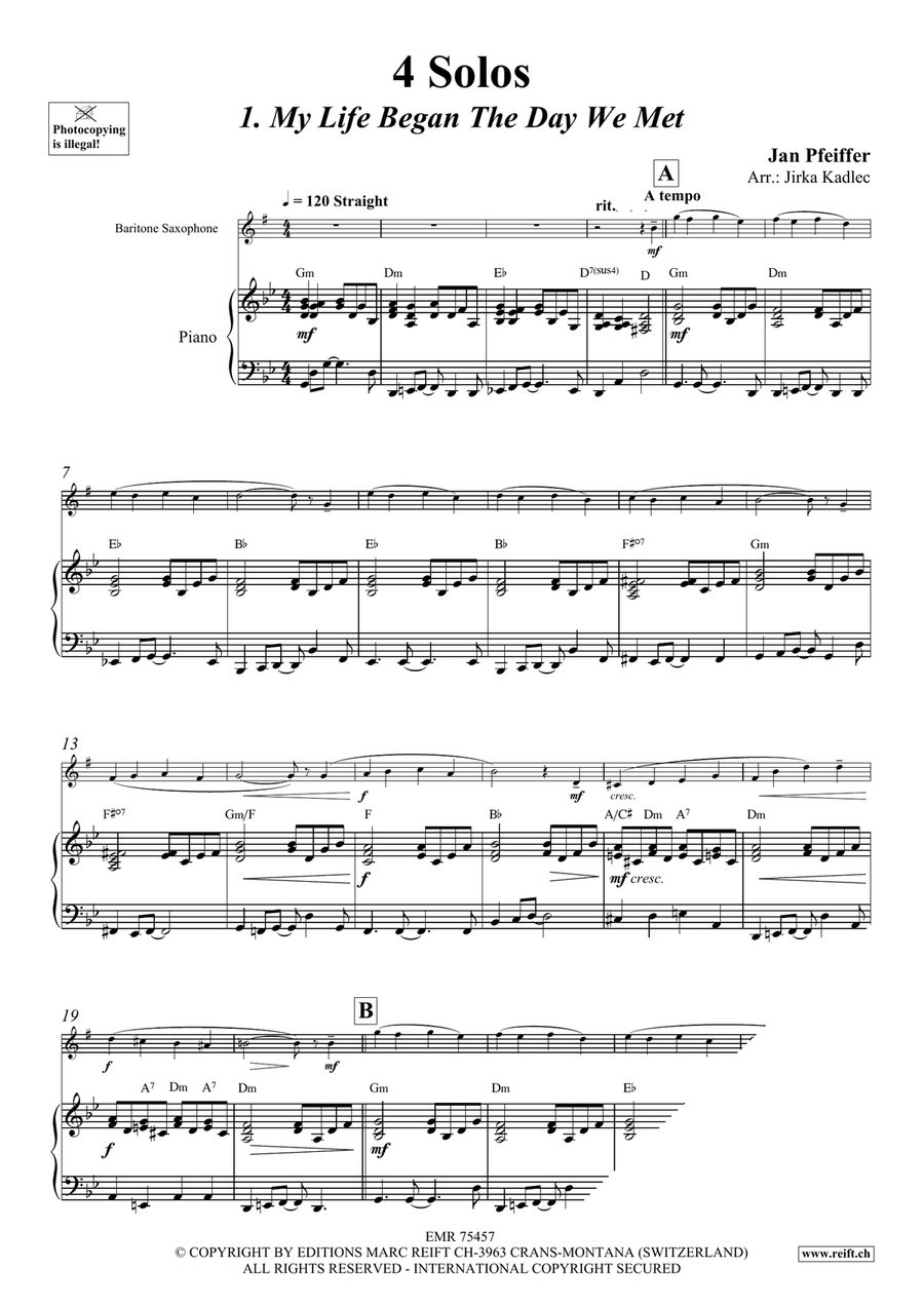 4 Solos 4 Solos Baritone Saxophone scores gallery preview page 5