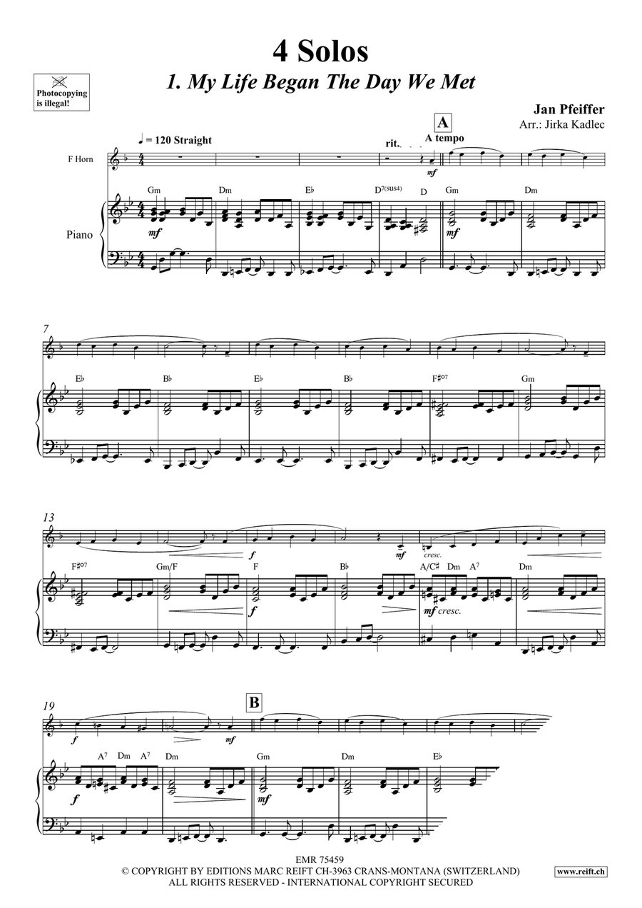4 Solos 4 Solos Horn scores gallery preview page 5