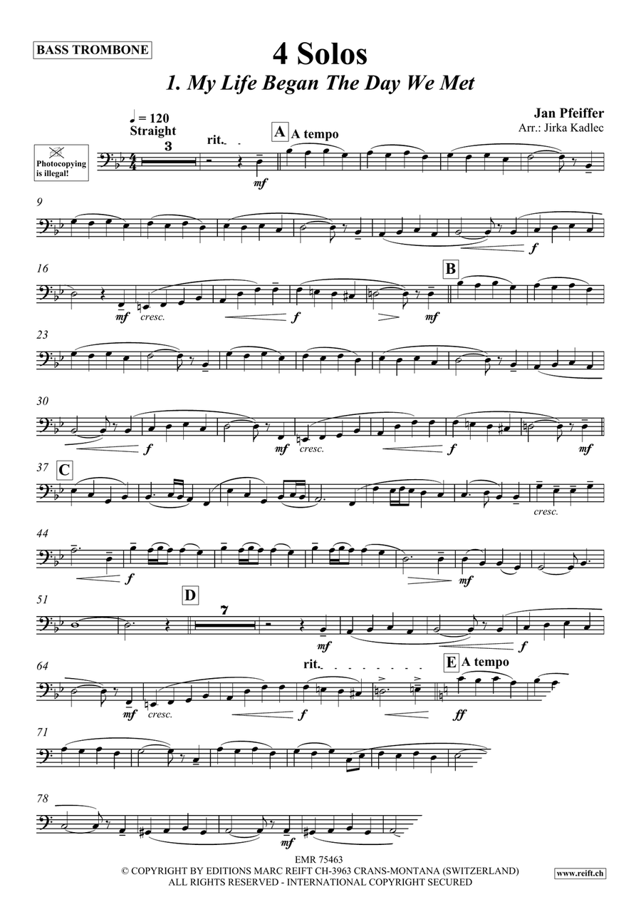 4 Solos 4 Solos Trombone scores gallery preview page 4