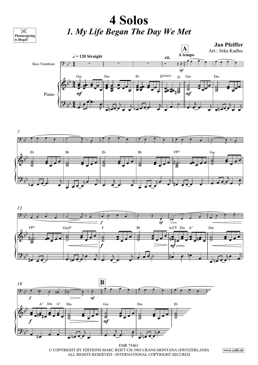 4 Solos 4 Solos Trombone scores gallery preview page 5