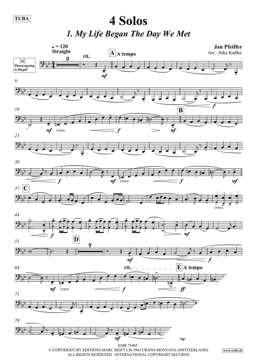 4 Solos 4 Solos Tuba scores gallery preview page 4