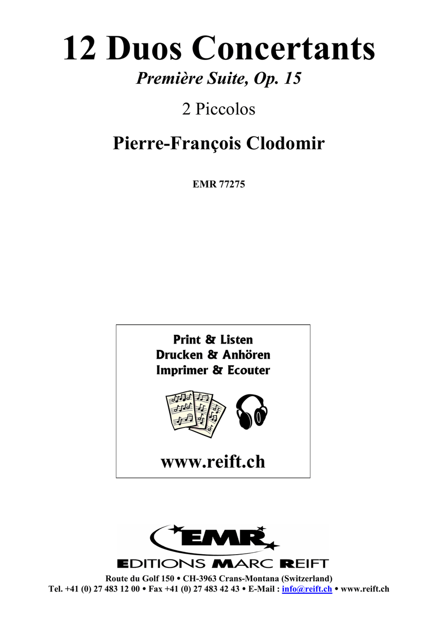 12 Duos Concertants 12 Duos Concertants Piccolo scores gallery preview page 2