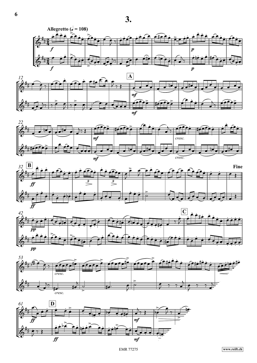 12 Duos Concertants 12 Duos Concertants Piccolo scores gallery preview page 5