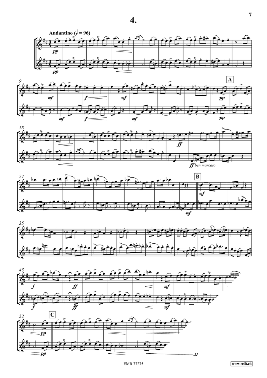 12 Duos Concertants 12 Duos Concertants Piccolo scores gallery preview page 6