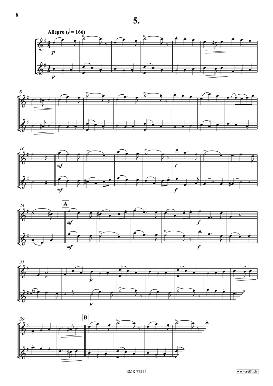 12 Duos Concertants 12 Duos Concertants Piccolo scores gallery preview page 7