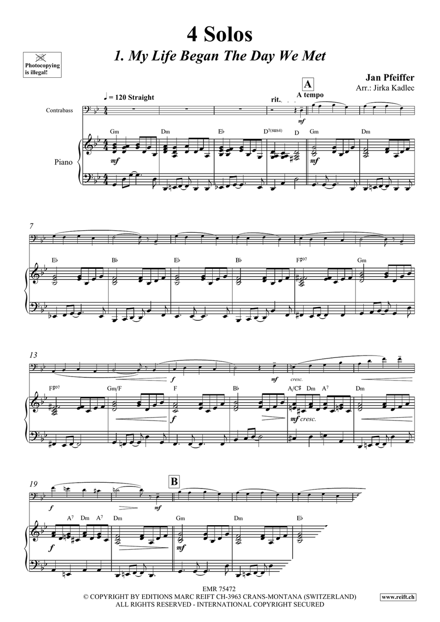 4 Solos 4 Solos Double Bass scores gallery preview page 5