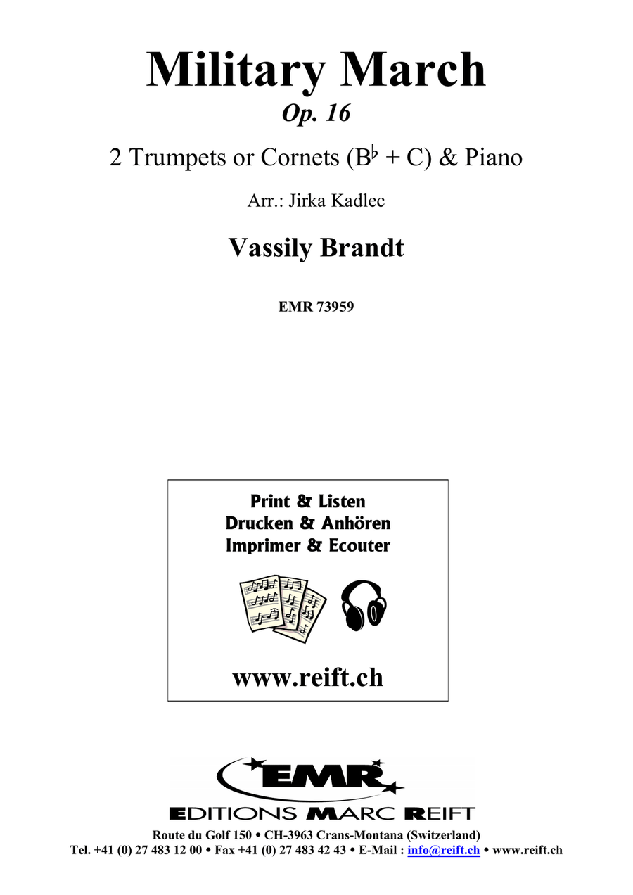 Military March Military March Trumpet Duet scores gallery preview page 2