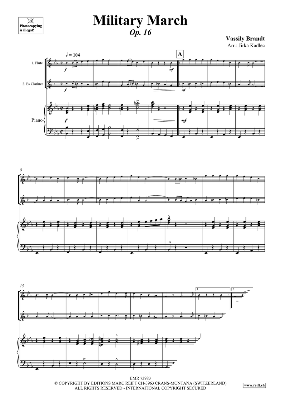 Military March Military March Clarinet scores gallery preview page 3