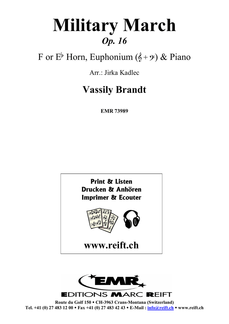Military March Military March Euphonium scores gallery preview page 2