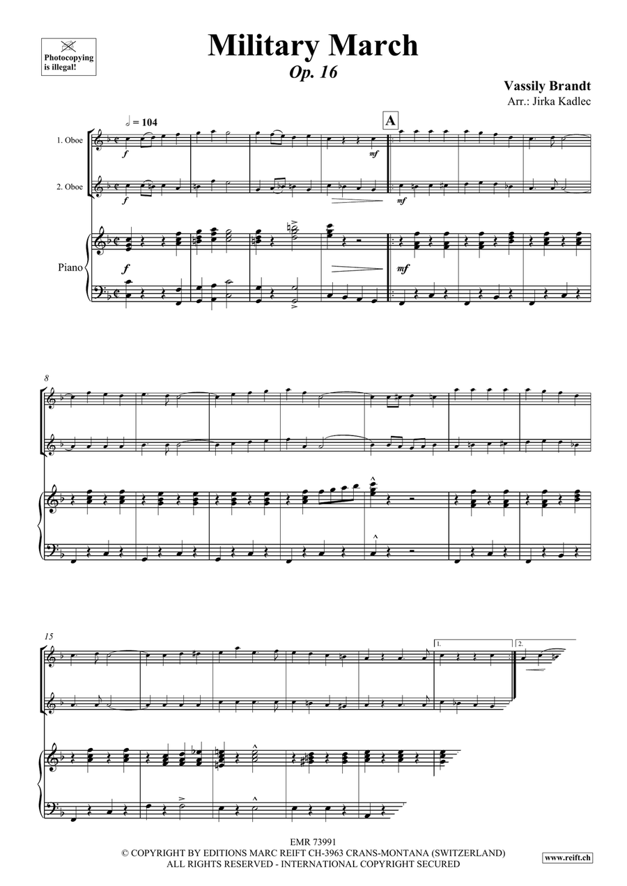 Military March Military March Piano Accompaniment scores gallery preview page 3