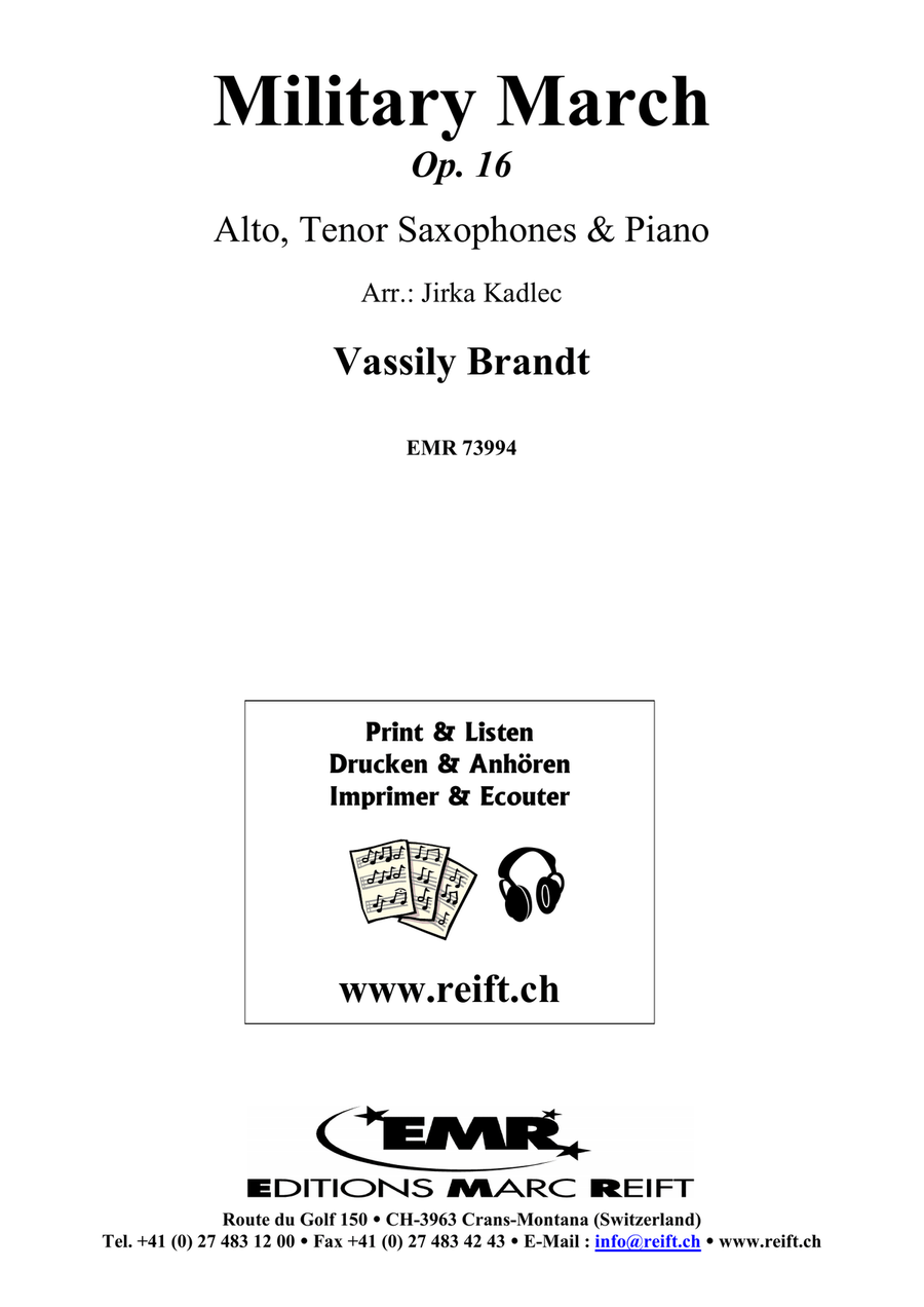 Military March Military March Tenor Saxophone scores gallery preview page 2