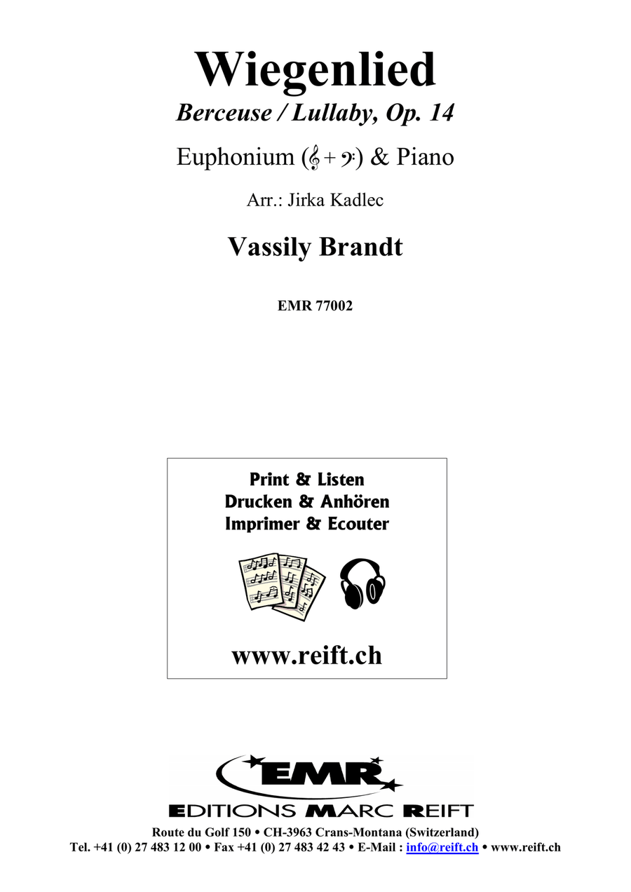 Wiegenlied Wiegenlied Euphonium scores gallery preview page 2