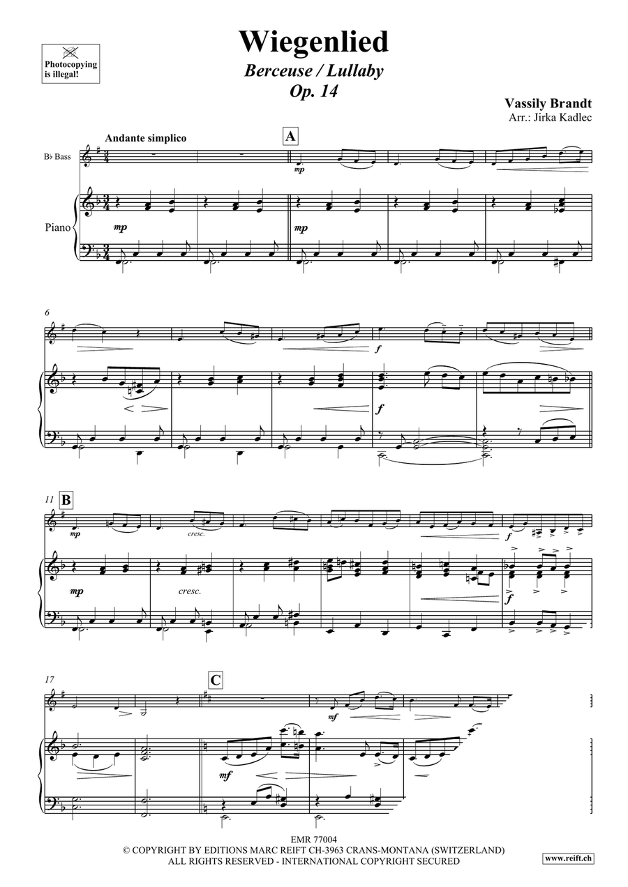 Wiegenlied Wiegenlied Voice Solo scores gallery preview page 3