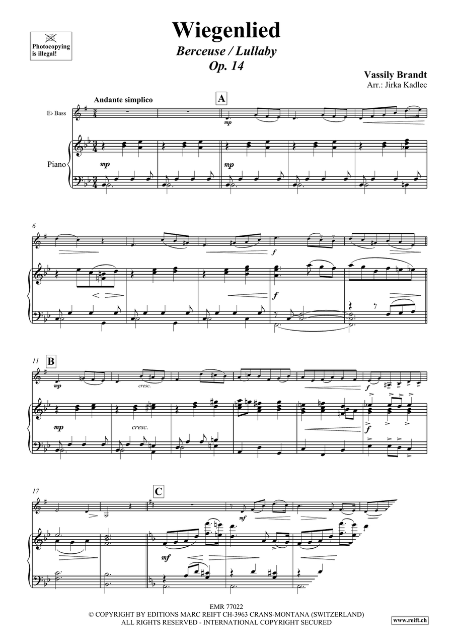 Wiegenlied Wiegenlied Voice Solo scores gallery preview page 3