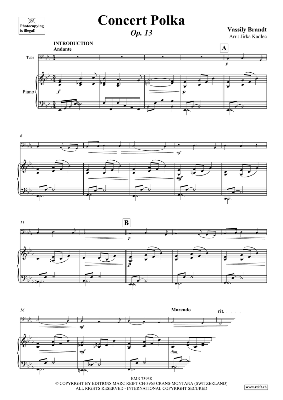Concert Polka Concert Polka Tuba scores gallery preview page 3