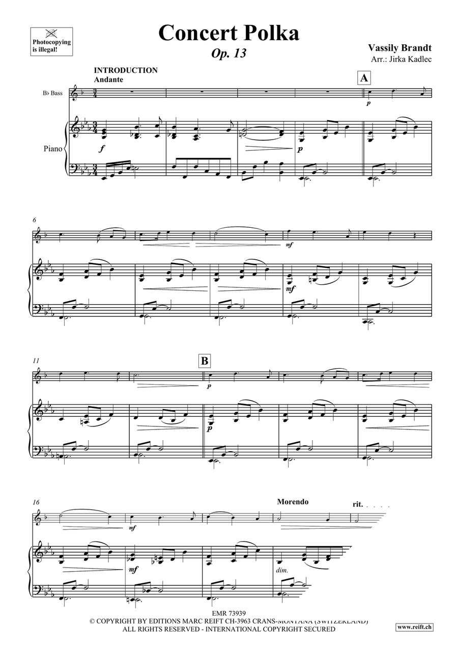 Concert Polka Concert Polka Voice Solo scores gallery preview page 3