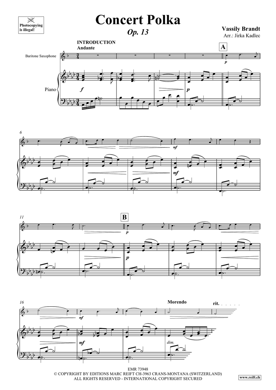 Concert Polka Concert Polka Piano Accompaniment scores gallery preview page 3