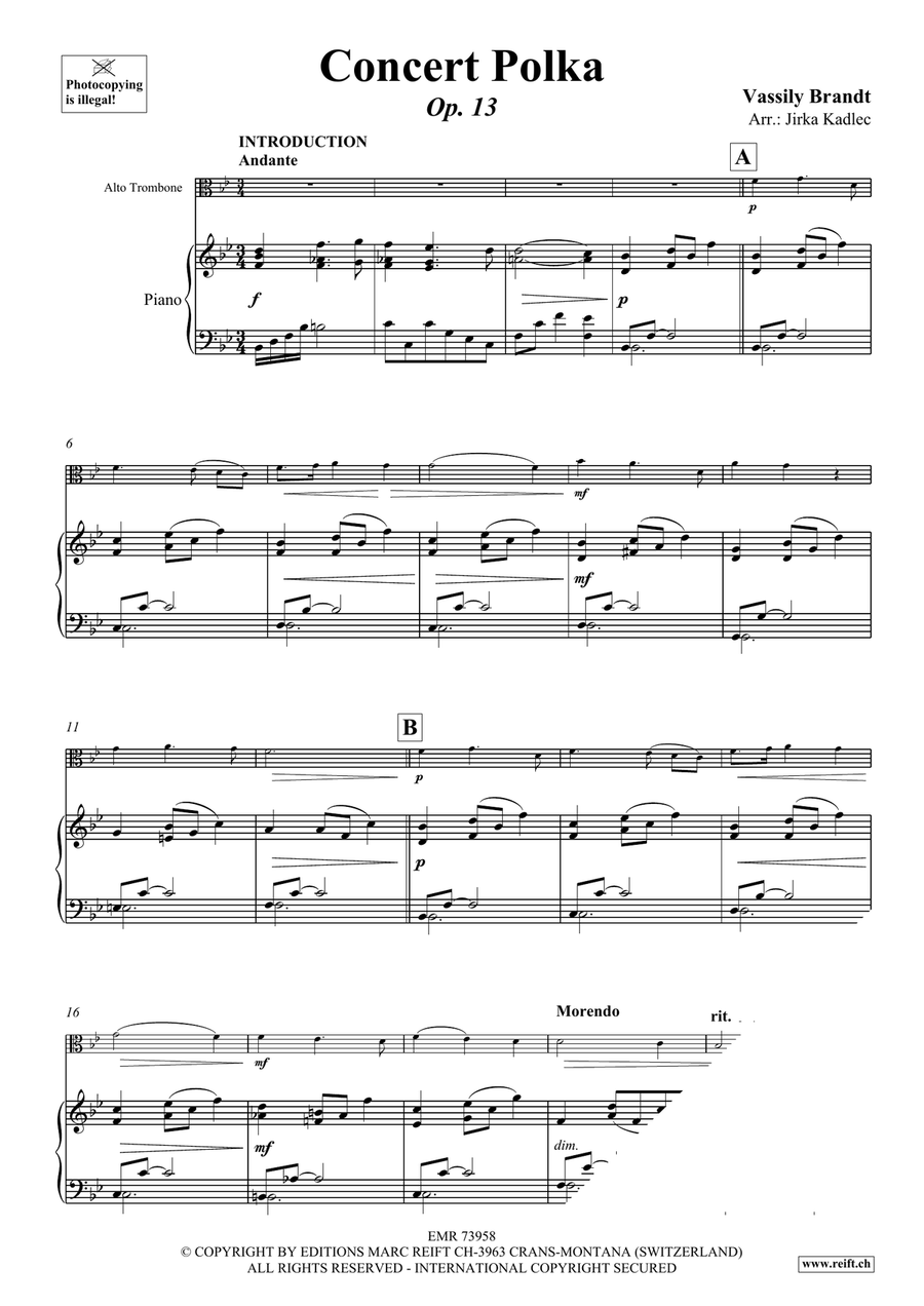 Concert Polka Concert Polka Piano Accompaniment scores gallery preview page 3