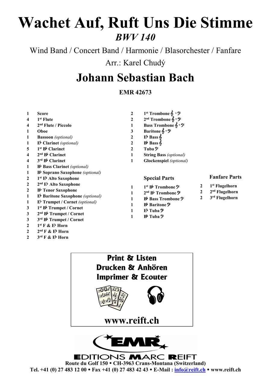 Wachet Auf, Ruft Uns Die Stimme Concert Band scores gallery preview page 2