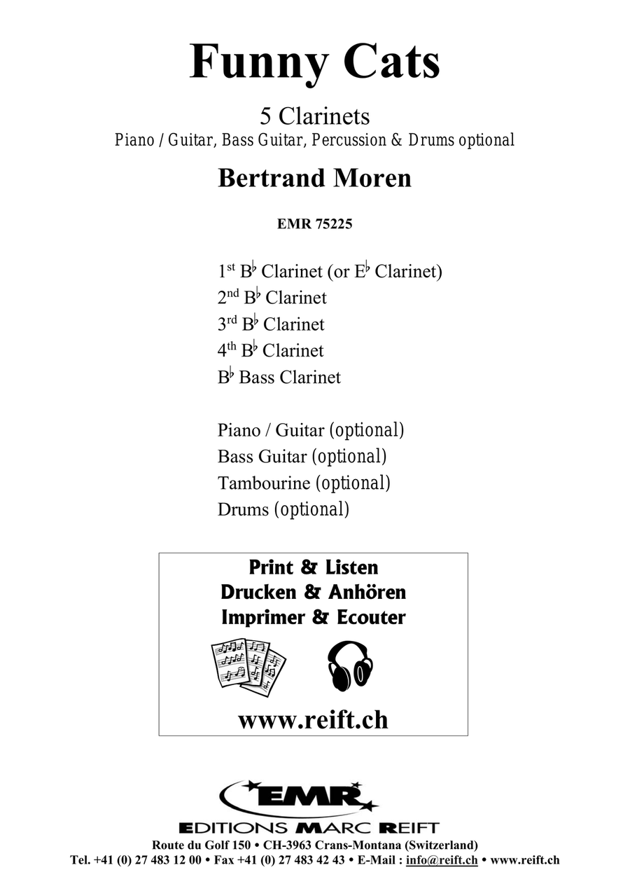 Funny Cats Funny Cats Clarinet Quintet scores gallery preview page 2