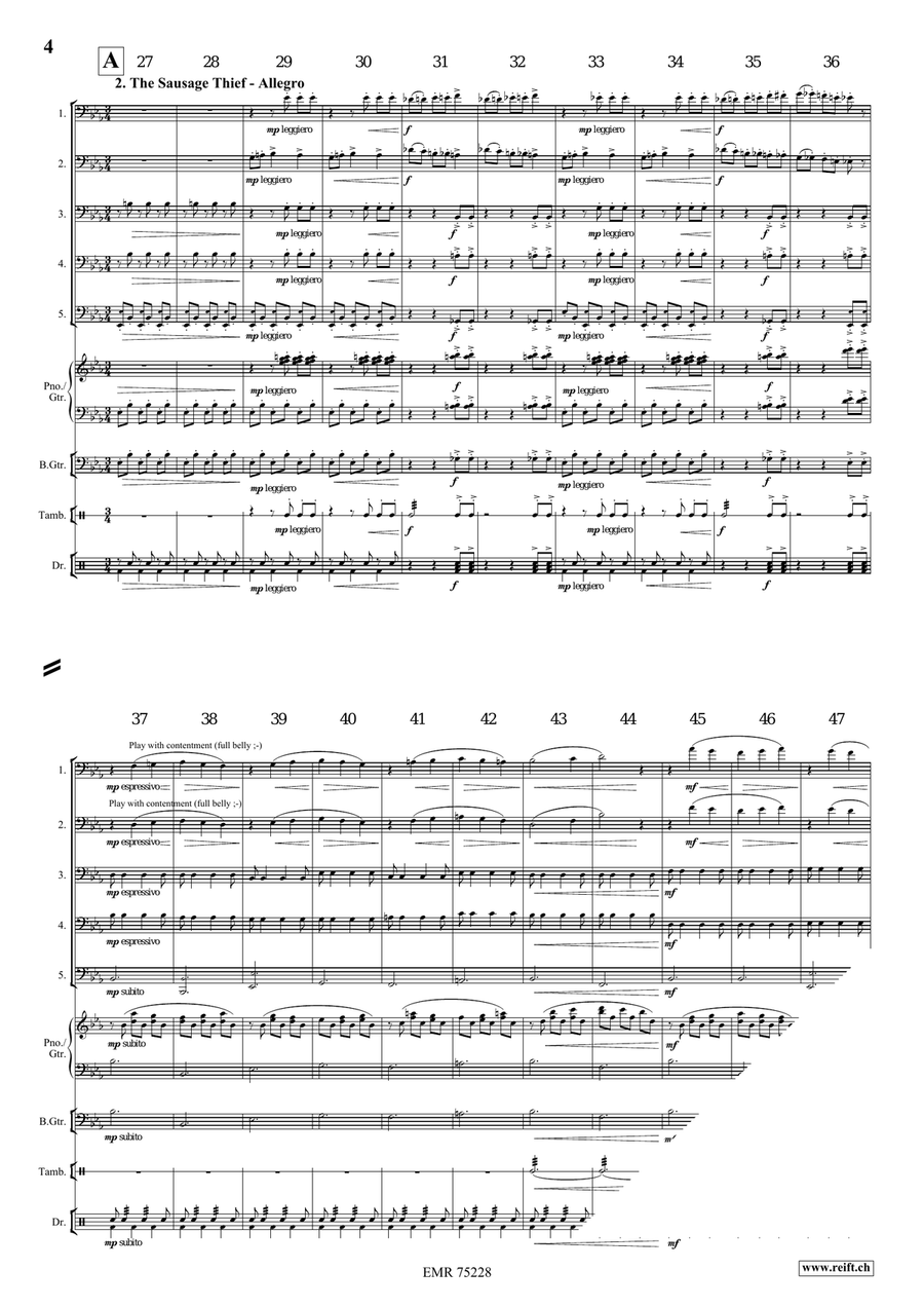 Funny Cats Funny Cats Trombone scores gallery preview page 5