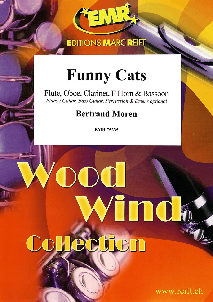 Funny Cats Funny Cats Woodwind Quintet scores gallery preview page 1