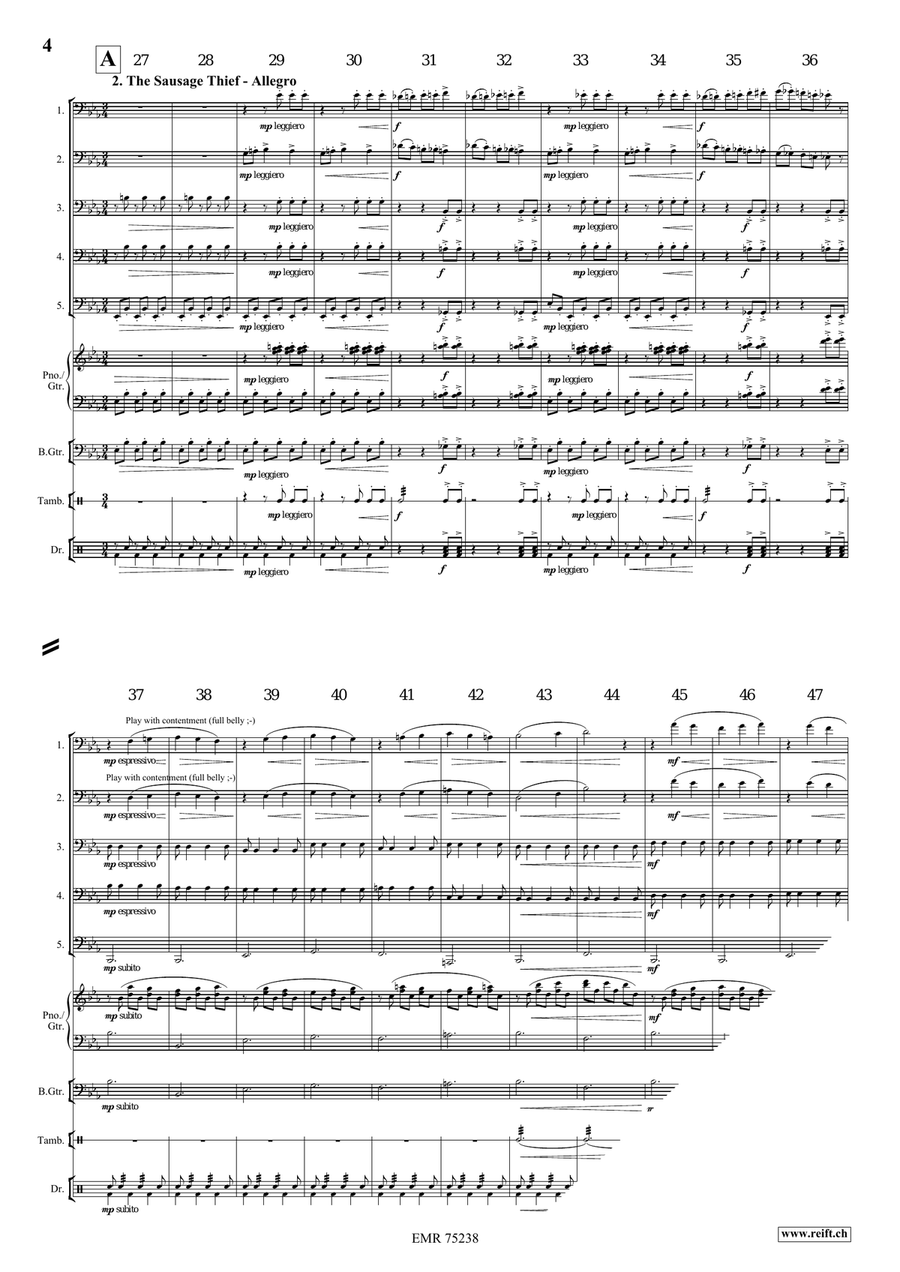 Funny Cats Funny Cats Tuba scores gallery preview page 5