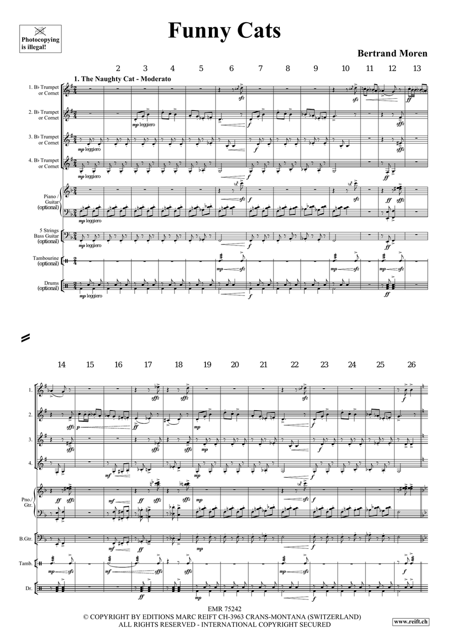 Funny Cats Funny Cats Cornet scores gallery preview page 4