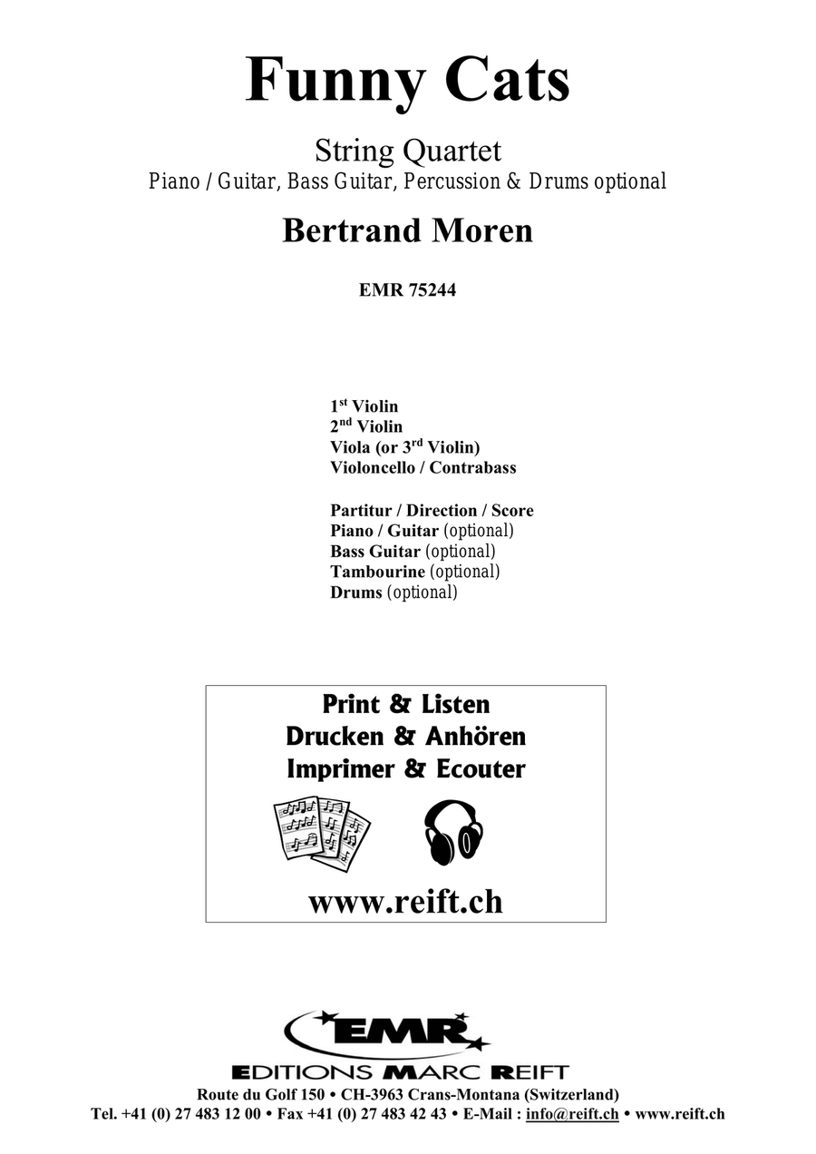 Funny Cats Funny Cats String Quartet scores gallery preview page 2