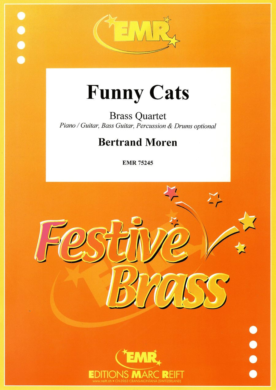 Funny Cats Brass Quartet scores gallery preview page 1