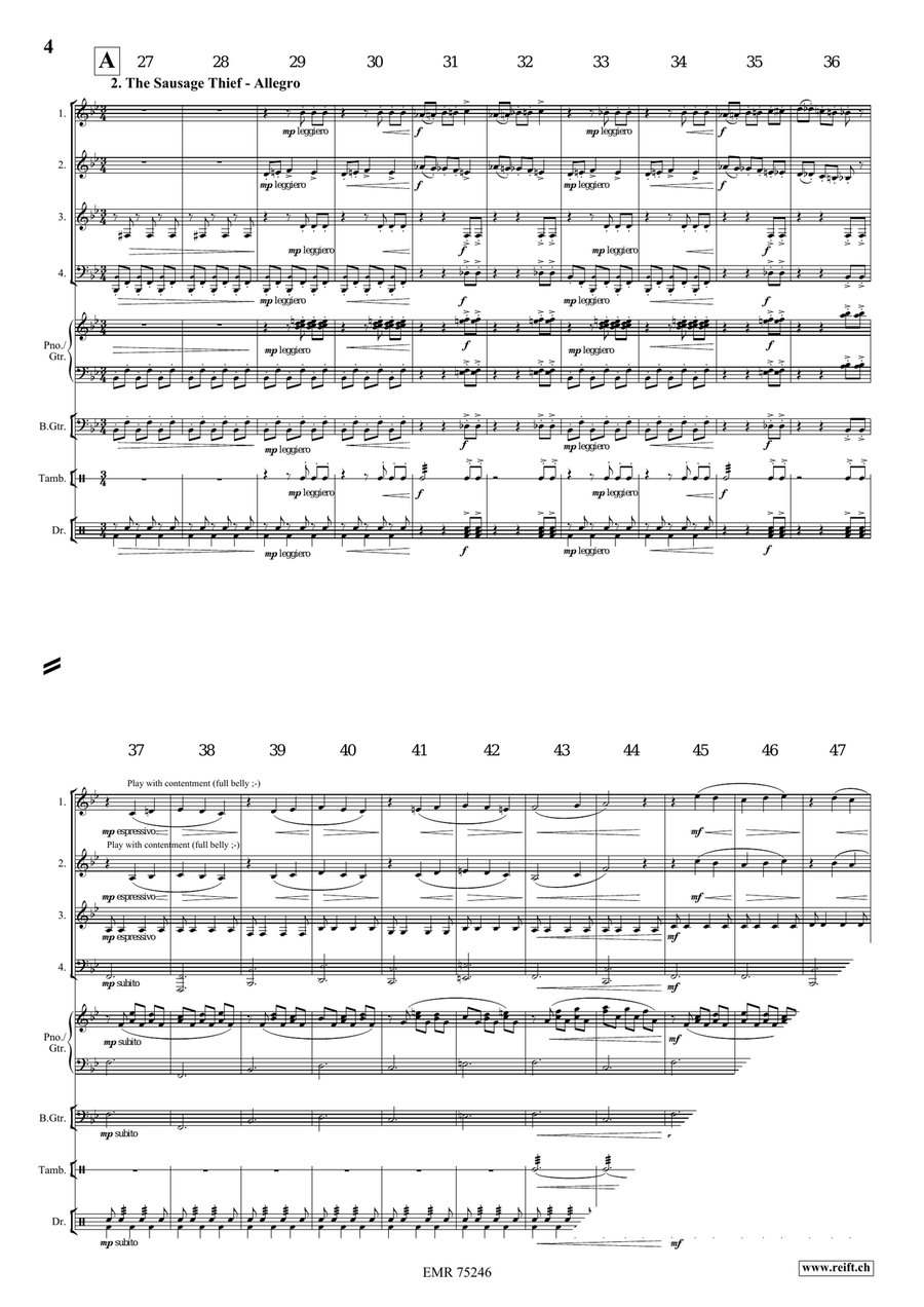 Funny Cats Funny Cats Woodwind Quartet scores gallery preview page 5