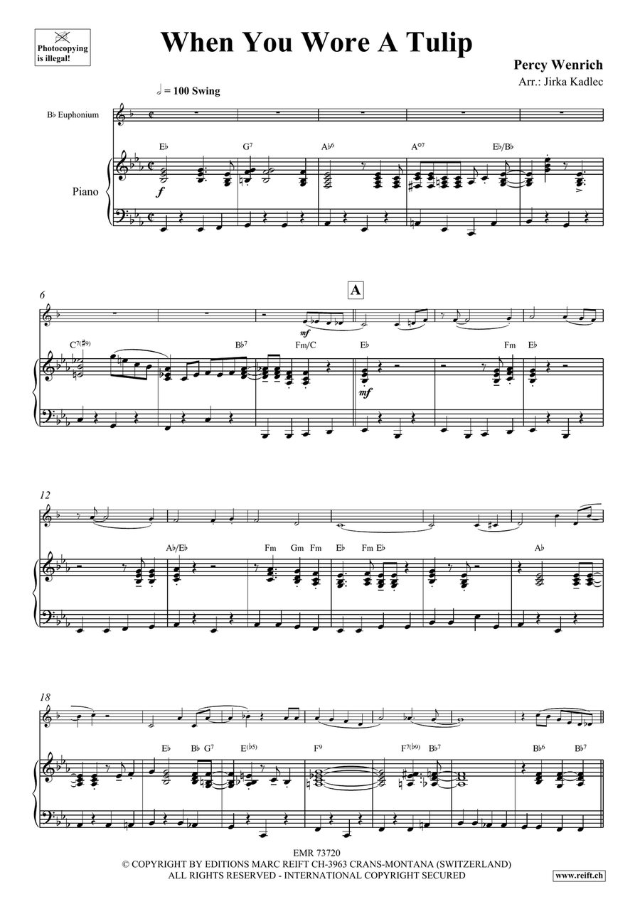 When You Wore A Tulip When You Wore A Tulip Euphonium scores gallery preview page 4
