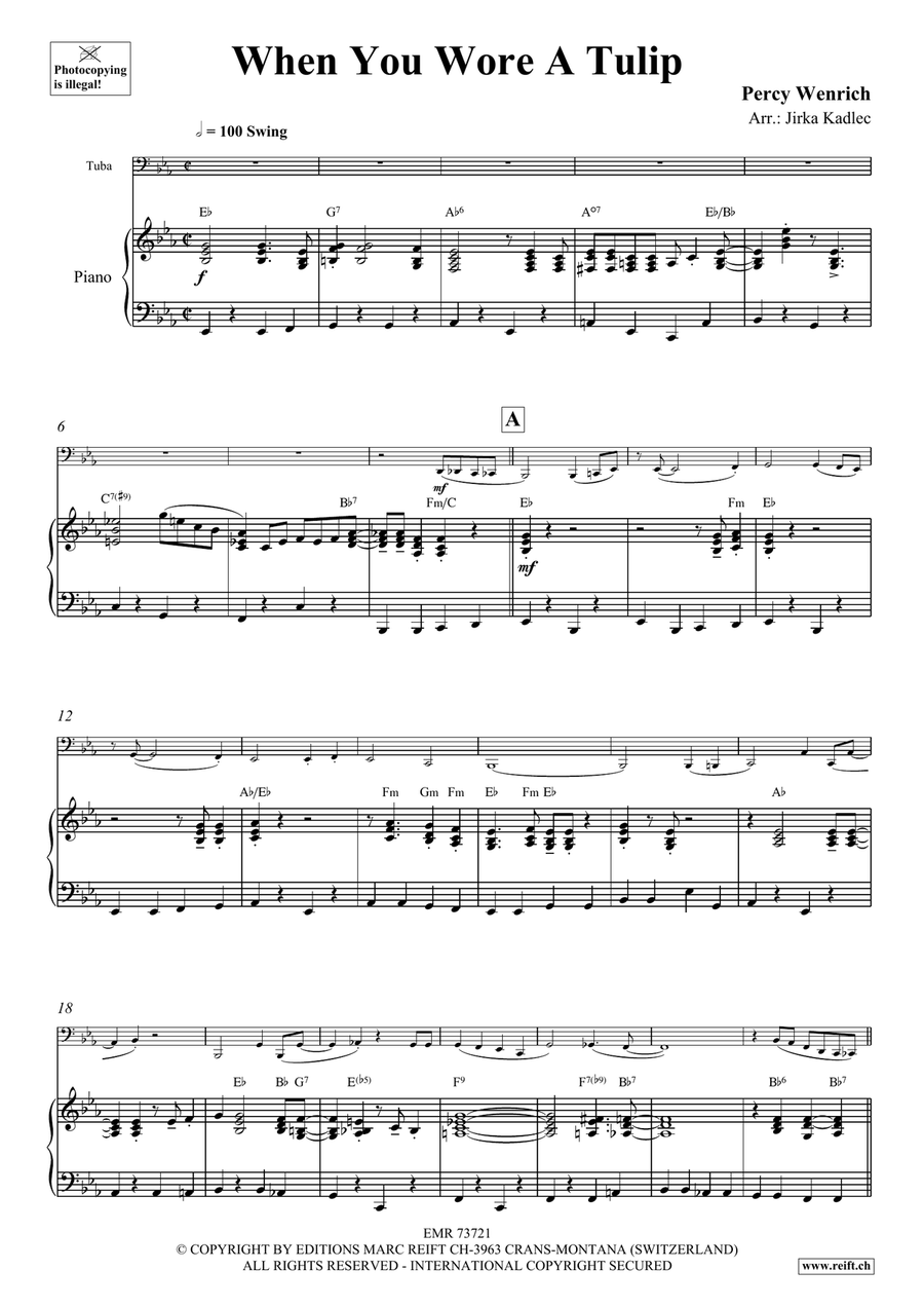 When You Wore A Tulip Tuba scores gallery preview page 4