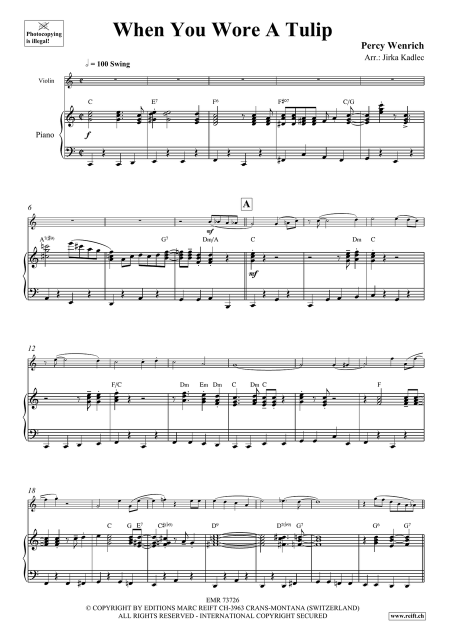 When You Wore A Tulip When You Wore A Tulip Violin Solo scores gallery preview page 4